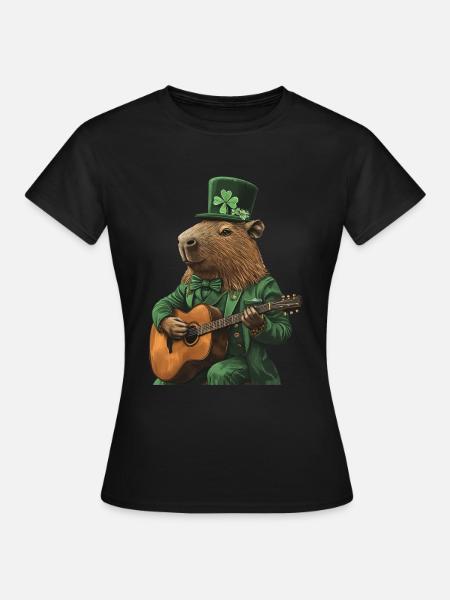 Wasserschwein - Frauen T-Shirt - Schwarz