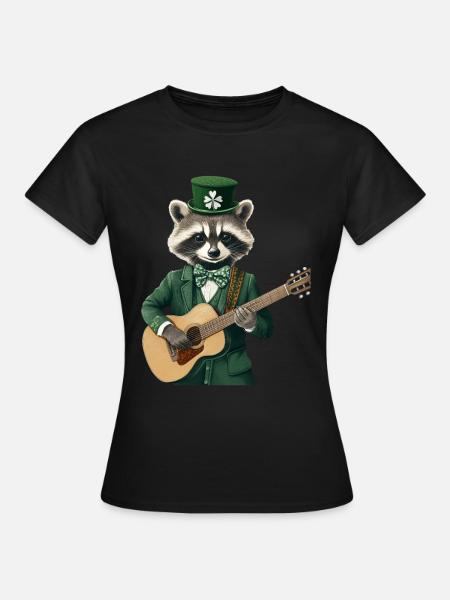 Waschbär - Frauen T-Shirt - Schwarz