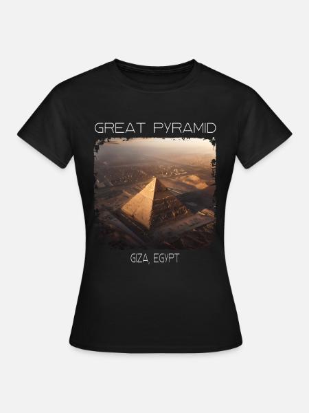 Große Pyramide - Frauen T-Shirt - Schwarz