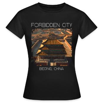 Verbotene Stadt - Frauen T-Shirt - Schwarz - Vorne - AI Model Female 172 dark (172cm)
