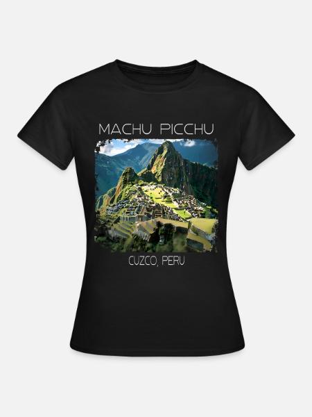 Machu Picchu - Frauen T-Shirt - Schwarz