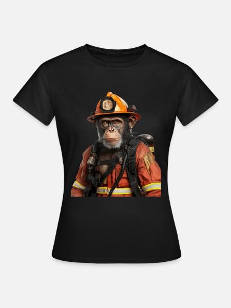 Schimpanse - Frauen T-Shirt - Schwarz