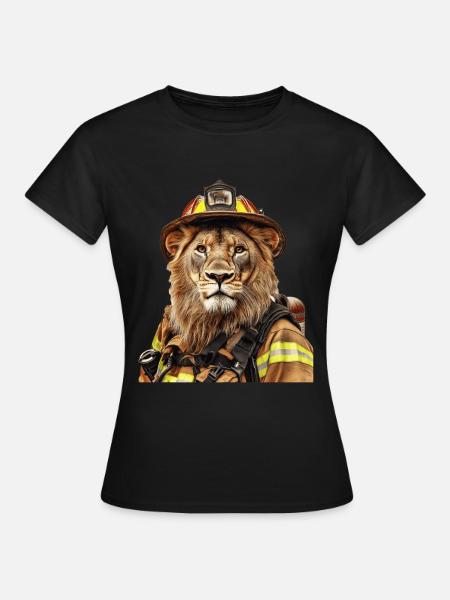 Löwe - Frauen T-Shirt - Schwarz