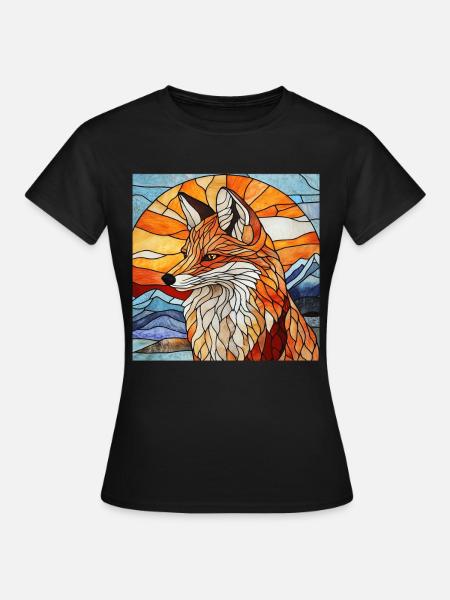 Fuchs - Frauen T-Shirt - Schwarz