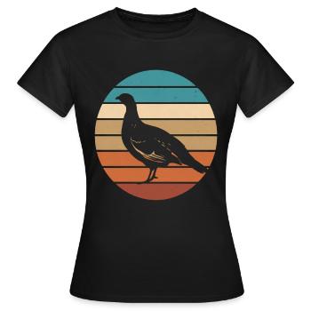 Auerhahn - Frauen T-Shirt - Schwarz - Vorne - AI Model Female 172 dark (172cm)