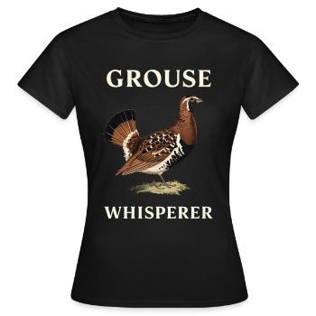 Auerhahn - Frauen T-Shirt - Schwarz - Vorne - AI Model Female 172 dark (172cm)