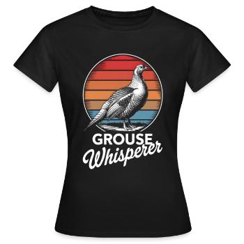 Auerhahn - Frauen T-Shirt - Schwarz - Vorne - AI Model Female 172 dark (172cm)