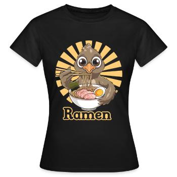 Auerhahn - Frauen T-Shirt - Schwarz - Vorne - AI Model Female 172 dark (172cm)