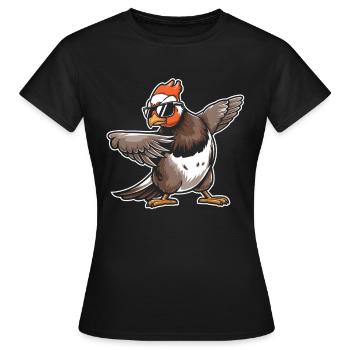 Auerhahn - Frauen T-Shirt - Schwarz - Vorne - AI Model Female 172 dark (172cm)