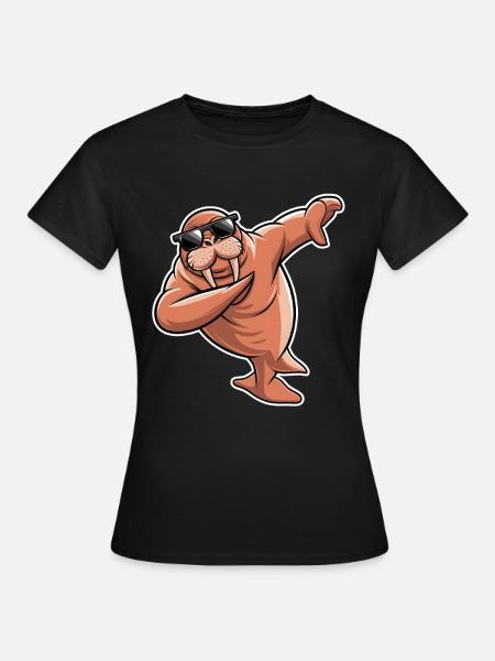 Walross - Frauen T-Shirt - Schwarz
