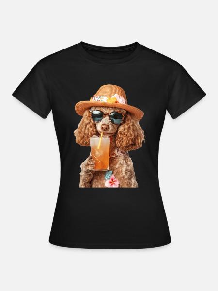 Pudel - Frauen T-Shirt - Schwarz