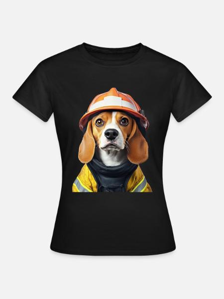 Beagle - Frauen T-Shirt - Schwarz