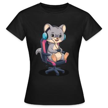 Wiesel - Frauen T-Shirt - Schwarz - Vorne - AI Model Female 172 dark (172cm)