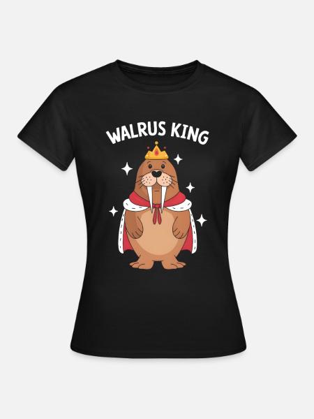 Walross - Frauen T-Shirt - Schwarz