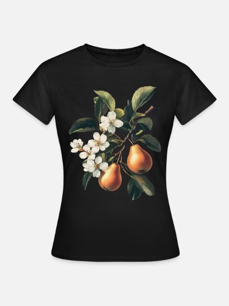 Birne - Frauen T-Shirt - Schwarz