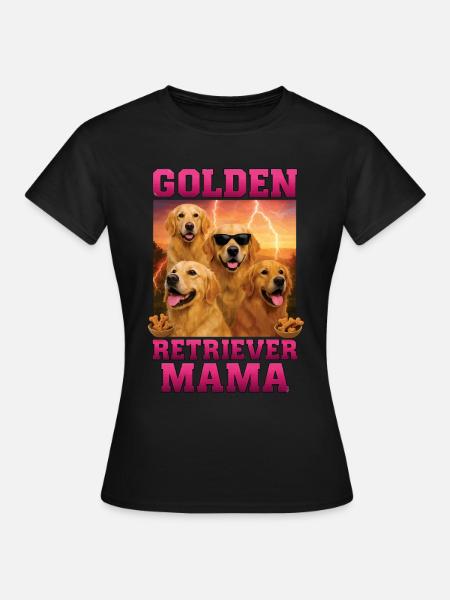 Golden Retriever - Frauen T-Shirt - Schwarz