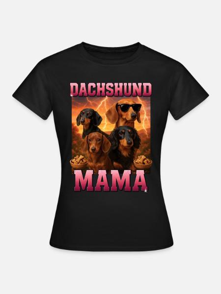 Dackel - Frauen T-Shirt - Schwarz