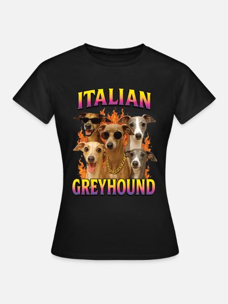 Italienisches Windspiel - Frauen T-Shirt - Schwarz