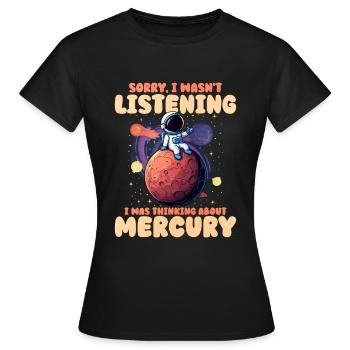 Mercure - T-shirt Femme - noir - Devant - AI Model Female 172 dark (172cm)