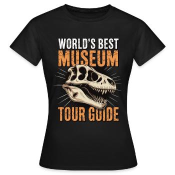 Musée - T-shirt Femme - noir - Devant - AI Model Female 172 dark (172cm)