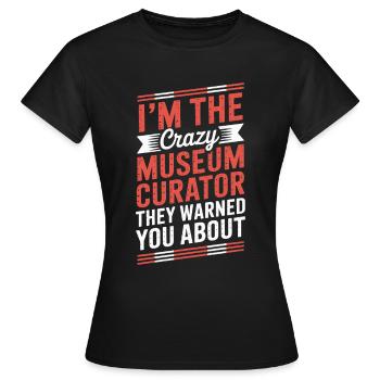Musée - T-shirt Femme - noir - Devant - AI Model Female 172 dark (172cm)