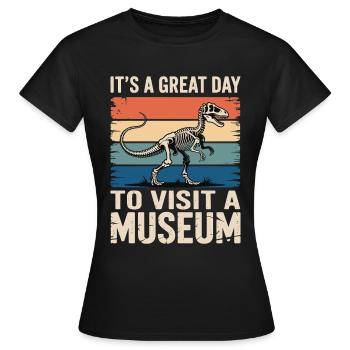 Musée - T-shirt Femme - noir - Devant - AI Model Female 172 dark (172cm)