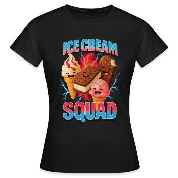 Crème glacée Crème glacée - T-shirt Femme - noir - Devant - AI Model Female 172 dark (172cm)