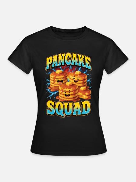 Pfannkuchen - Frauen T-Shirt - Schwarz