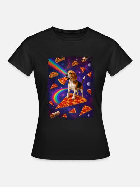Beagle - Frauen T-Shirt - Schwarz