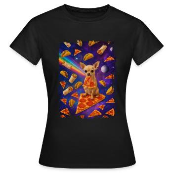 Chihuahua - T-shirt Femme - noir - Devant - AI Model Female 172 dark (172cm)