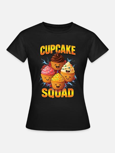 Cupcake - Frauen T-Shirt - Schwarz