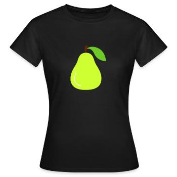pear - Women's T-Shirt - black - Front - AI Model Female 172 dark (172cm)