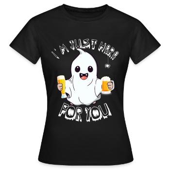 Je suis juste là pour toi - T-shirt Femme - noir - Devant - AI Model Female 172 dark (172cm)