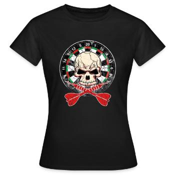 Fléchettes de fléchettes cadeau fléchettes flèche de lance crâne - T-shirt Femme - noir - Devant - AI Model Female 172 dark (172cm)