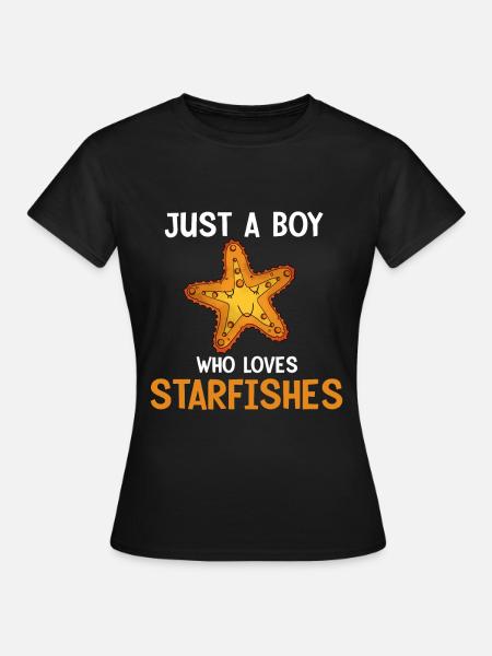 Seestern - Frauen T-Shirt - Schwarz