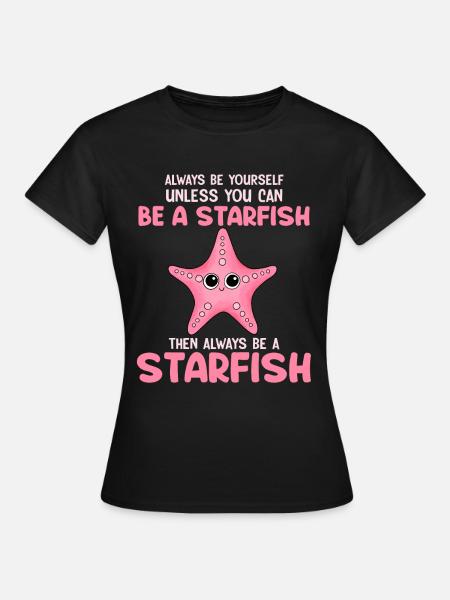 Seestern - Frauen T-Shirt - Schwarz
