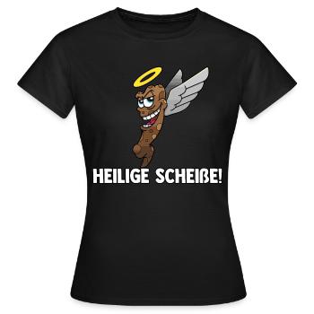 Heilige Scheiße - Frauen T-Shirt - Schwarz - Vorne - AI Model Female 172 dark (172cm)
