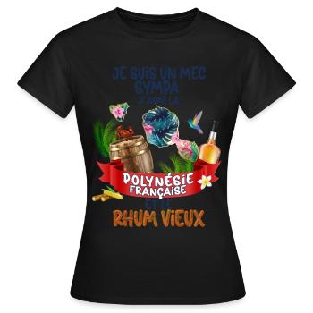 Französisch-Polynesien Kolibri Rum - Frauen T-Shirt - Schwarz - Vorne - AI Model Female 172 dark (172cm)