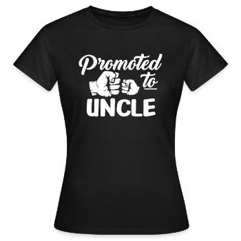 promu oncle - T-shirt Femme - noir - Devant - AI Model Female 172 dark (172cm)