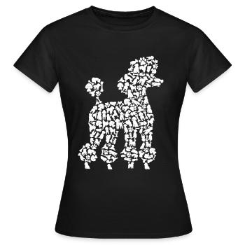 Poodle Lover Dogs Owner Dog Poodle - Women's T-Shirt - black - Front - AI Model Female 172 dark (172cm)