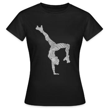 Roller Skate Roller Skates Girls Roller Skates - Women's T-Shirt - black - Front - AI Model Female 172 dark (172cm)