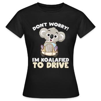 Funny driving license passed 2020 saying - Women's T-Shirt - black - Front - AI Model Female 172 dark (172cm)