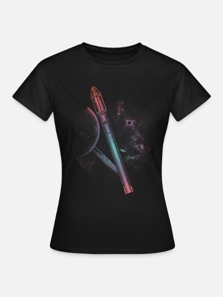 Falcon 9 missile - T-shirt Femme - noir