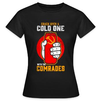Communisme - Dicton amusant - T-shirt Femme - noir - Devant - AI Model Female 172 dark (172cm)