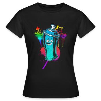 Graffiti - Women's T-Shirt - black - Front - AI Model Female 172 dark (172cm)