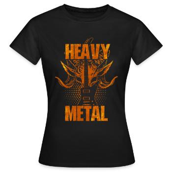 Heavy Metal Music - Women's T-Shirt - black - Front - AI Model Female 172 dark (172cm)