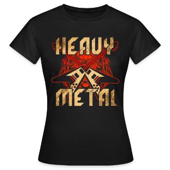 Heavy metal - Women's T-Shirt - black - Front - AI Model Female 172 dark (172cm)