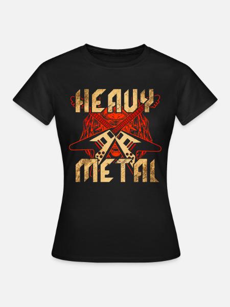 Heavy Metal - Frauen T-Shirt - Schwarz