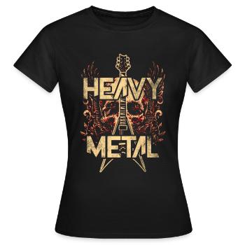 Heavy metal - Women's T-Shirt - black - Front - AI Model Female 172 dark (172cm)