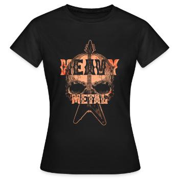 Heavy metal - Women's T-Shirt - black - Front - AI Model Female 172 dark (172cm)